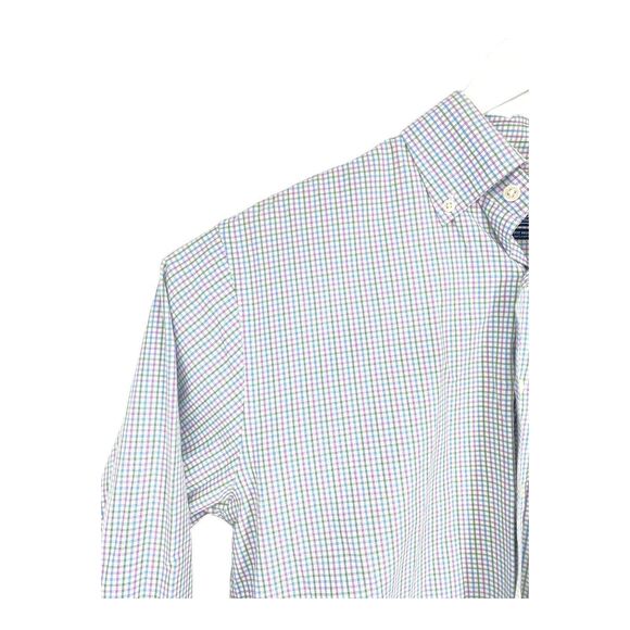 Men's Vineyard Vines Long Sleeved Check Classic Fit Button Up Shirt Medium - Picture 4 of 10